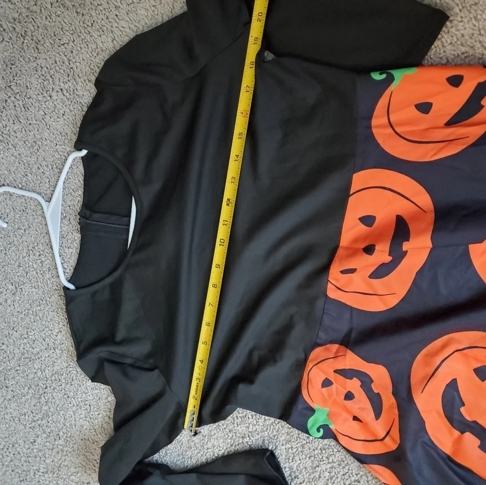 Black and Orange Pumpkin Dress Size Large